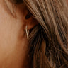 City Lights Cubic Zirconia Hoop Earrings in Gold Image - 1