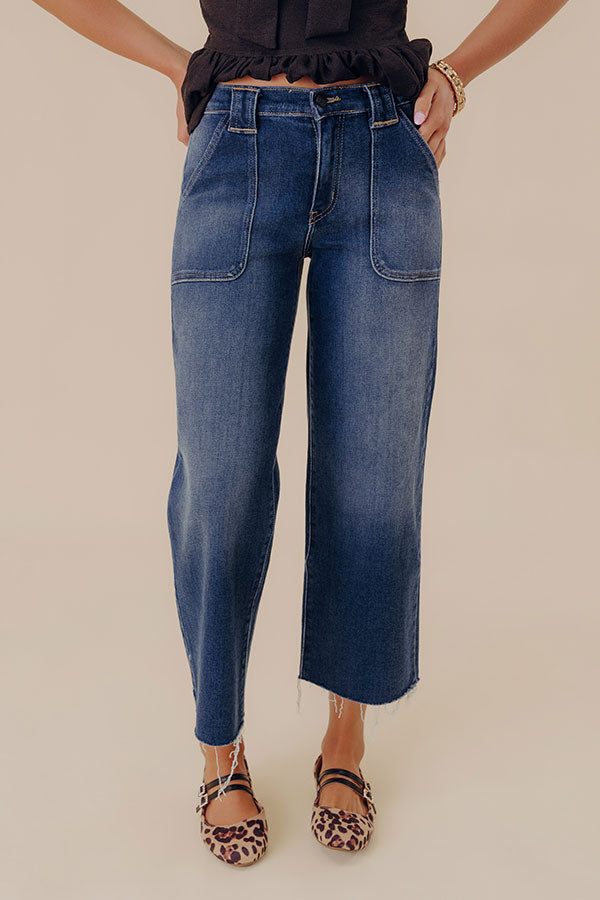 Just USA Lydia Midrise Petite Palazzo Wide Leg Jean
