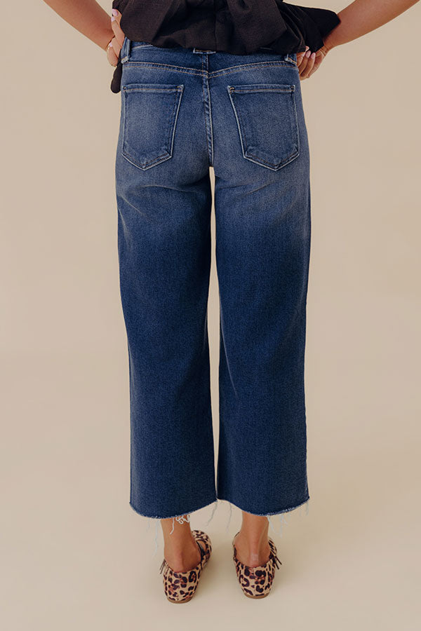 Just USA Lydia Midrise Petite Palazzo Wide Leg Jean Image - 4