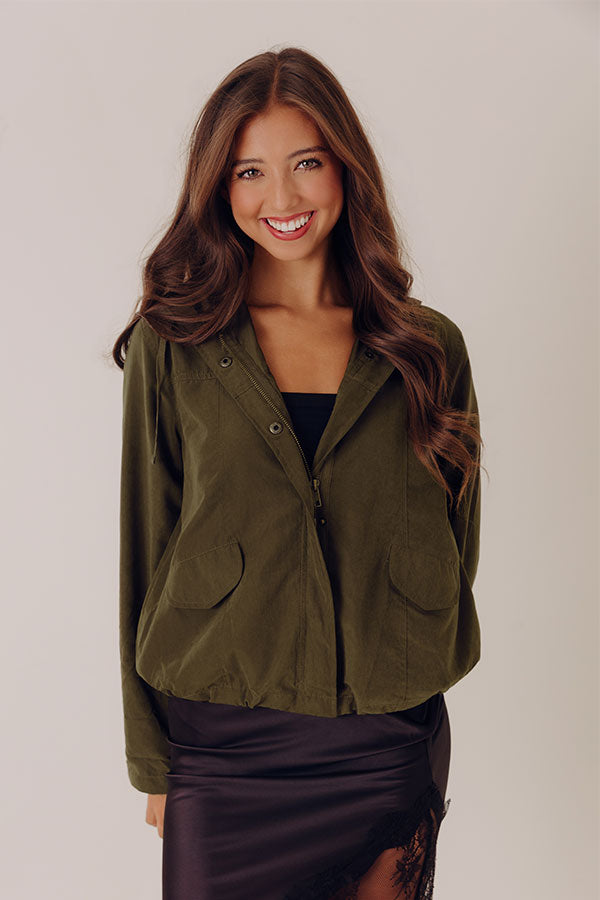 Fifth and Fall Lightweight Jacket in Martini Olive Image - 2