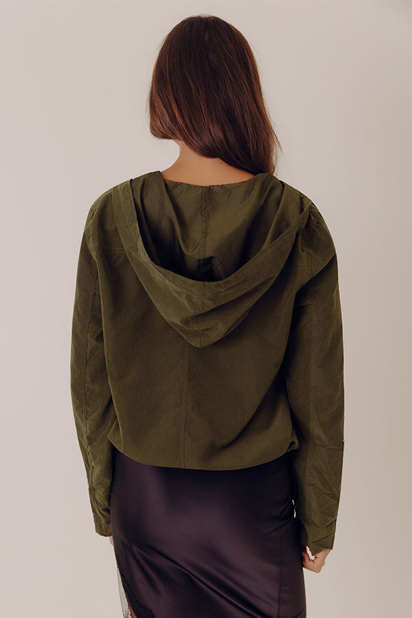 Fifth and Fall Lightweight Jacket in Martini Olive Image - 5