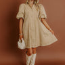 Chic Style Denim Mini Dress Image - 1