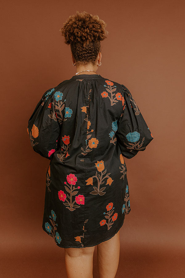 Poetic Muse Floral Mini Dress Curves Image - 3
