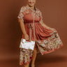 Sweet Symphony Floral Midi Dress in Rustic Rose Curves Image - 1