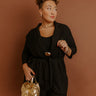 First Class Plans Belted Lightweight Jacket in Black Curves Image - 1