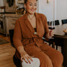 First Class Plans Belted Lightweight Jacket in Camel Curves Image - 1