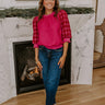 Toast To Fabulous Houndstooth Knit Top Image - 1