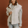 Brisk Stroll Puffer Vest in Cream Image - 1