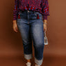 RISEN Kristy High Waist Straight Leg Jean Curves