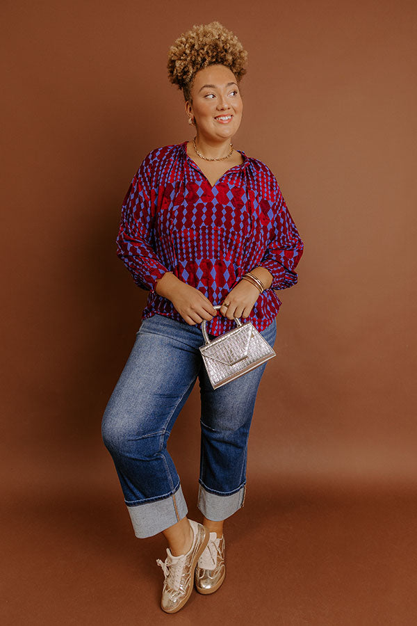 RISEN Kristy High Waist Straight Leg Jean Curves