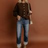 RISEN Kristy High Waist Straight Leg Jean in Dark Wash Image - 1
