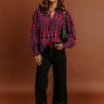 Soho Stroll Shift Top in Wine Image - 1