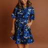 Evening Reverie Floral Jacquard Mini Dress Image - 1