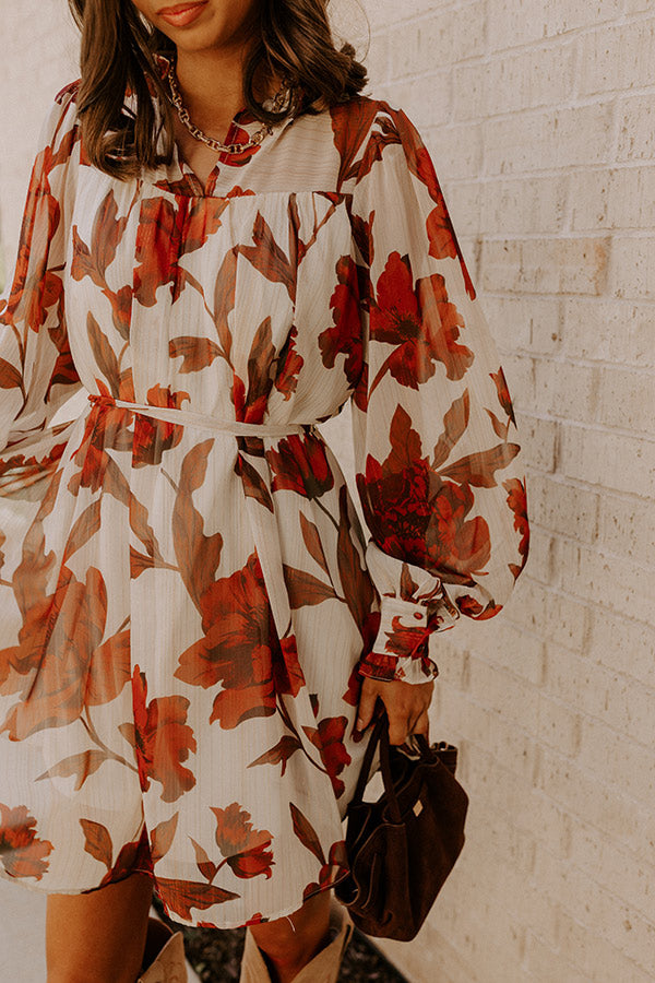 Beautiful Blooms Chiffon Mini Dress Image - 3