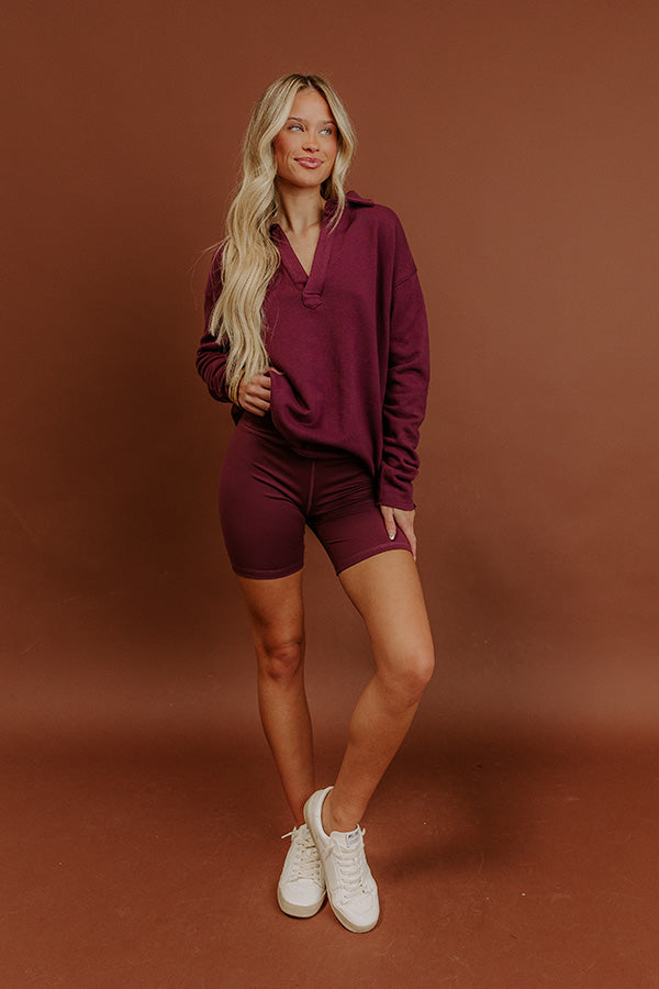 Cozy Cues High Waist Biker Shorts