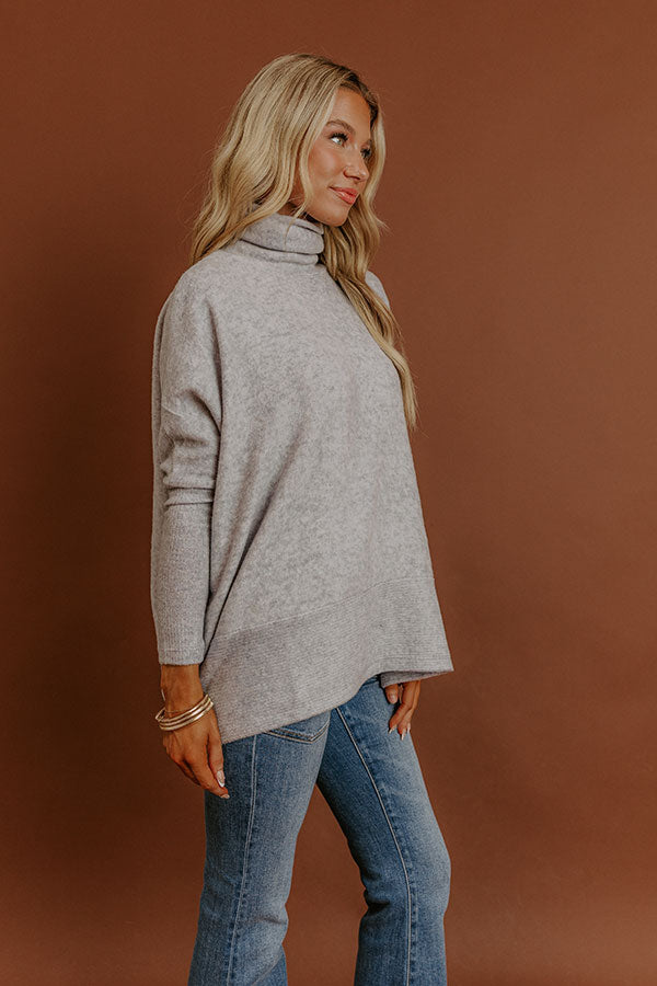 Fireside Cuddles Sweater in Grey Image - 4