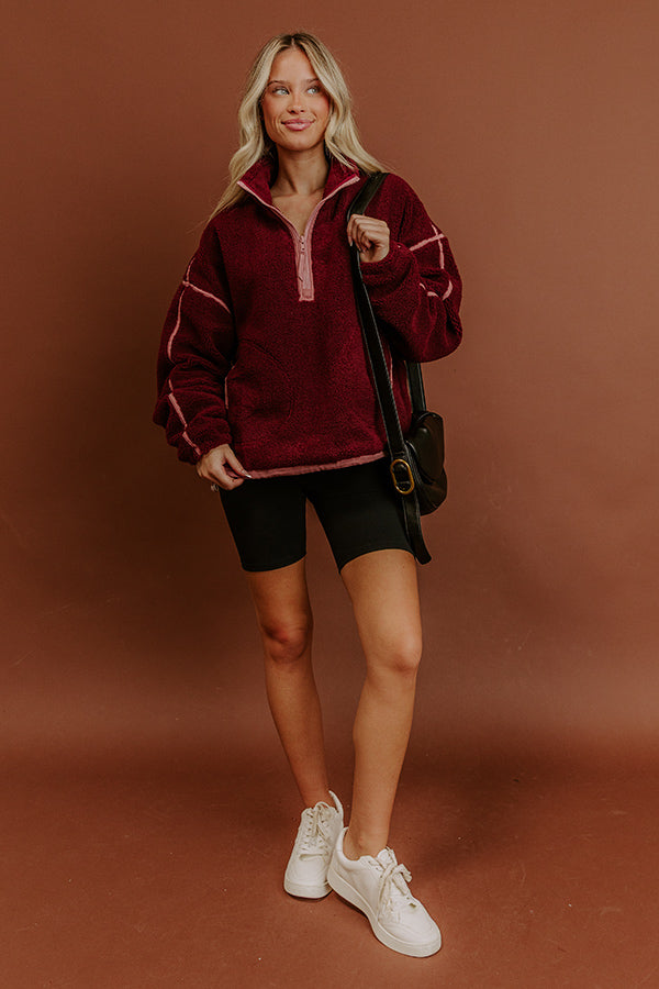Morning Hike Sherpa Pullover Image - 2