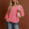 Serene Energy Pointelle Knit Sweater Image - 1