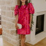 Kiss Of Chic Floral Jacquard Mini Dress Image - 1