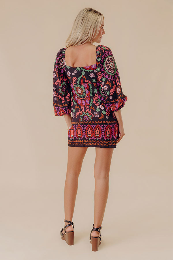 Uptown Happy Hour Floral Mini Dress Image - 4