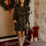 Autumn Rendezvous Floral Velvet Burnout Mini Dress Image - 1
