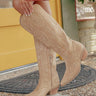 The Tess Faux Suede Cowboy Boot in Iced Latte Image - 1