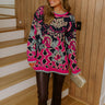 Warm Whispers Floral Knit Sweater Image - 1