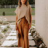 Fall Agenda Knit Sweater Top in Iced Latte Image - 1