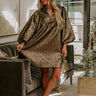 Uptown Radiance Babydoll Mini Dress in Gold Image - 1