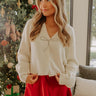 Graceful Ease Knit Sweater in Cream Image - 1