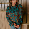 Evening Muse Floral Velvet Burnout Shift Top Image - 1