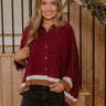 Uptown Gathering Oversized Button Up Top Image - 1