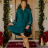 Modern Mingle Pleated Mini Dress Curves Image - 1