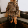 Metro Muse High Waist Knit Leopard Mini Skirt Image - 1