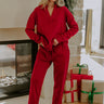Cozy Cues High Waist Tapered Terry Pants Image - 1