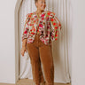 RISEN Kinsley High Waist Corduroy Wide Leg Pants in Chocolate Curves Image - 1