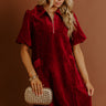 Polished Muse Velvet Mini Dress Image - 1