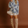 Cozy Chic Knit Sweater in Sky Blue Image - 1