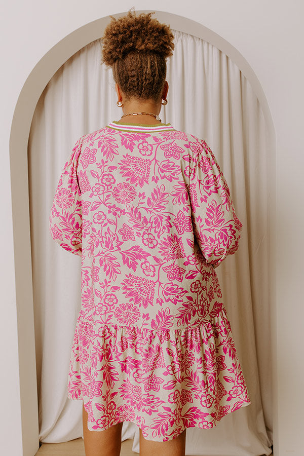 Sweet Whimsy Floral Mini Dress Curves Image - 3