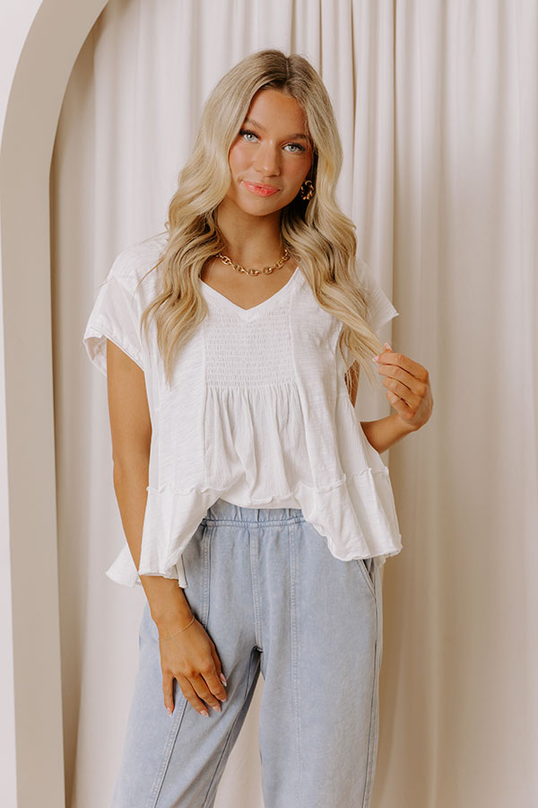 Cafe On Fifth Smocked Top