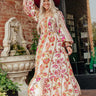 Boheme Whisper Floral Midi Dress in French Vanilla Image - 1