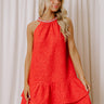 Vineyard Dreams Floral Jacquard Mini Dress Image - 1