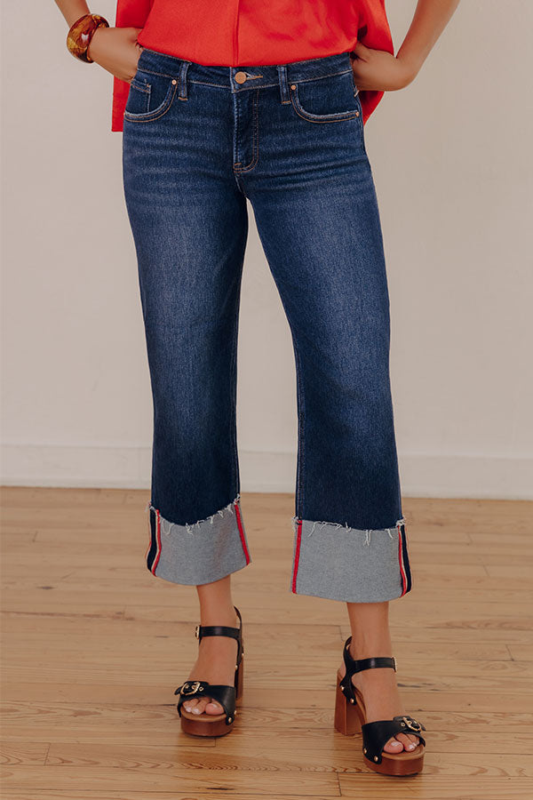 RISEN Gracelynn Midrise Wide Leg Jean Image - 1