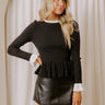 Penthouse Views Ribbed Sweater Top Image - 1