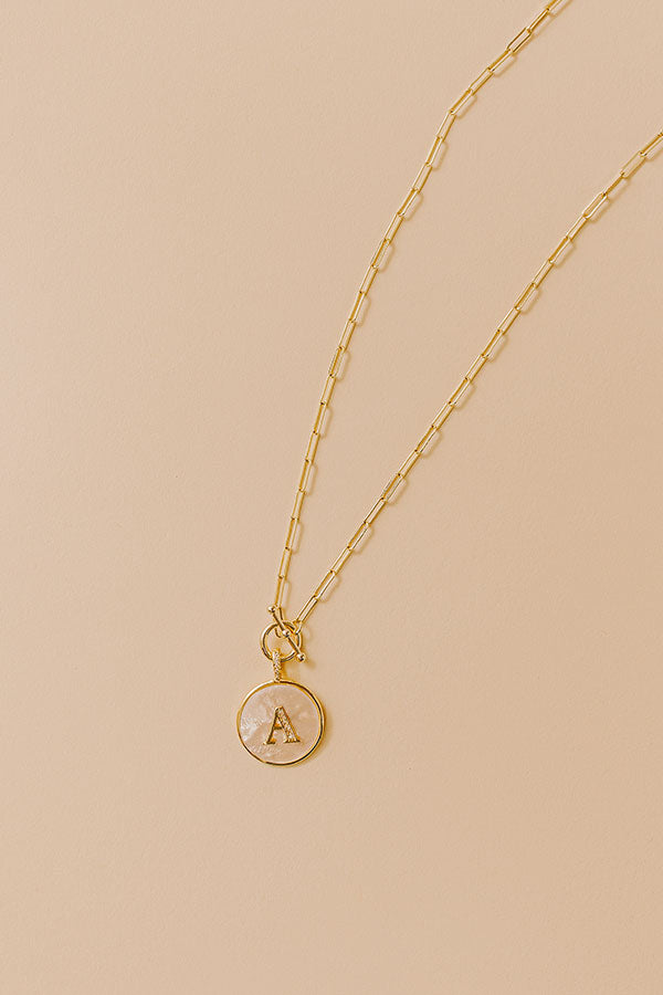 Melinda Maria Love Letters Medallion Necklace Image - 1