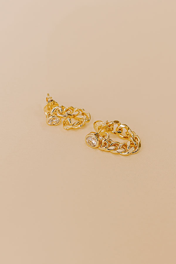Melinda Maria Julian Soft Chain Hoops