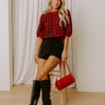 Checkmate Chic Houndstooth Knit Top Image - 1