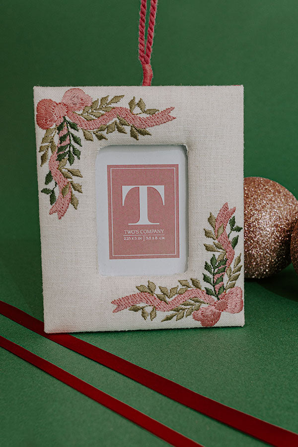 Final Touch Embroidered Ornament Photo Frame Image - 1