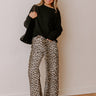 The Savannah High Waist Leopard Barrel Leg Jean Image - 1