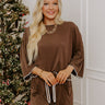 Simple Comforts Shift Top in Chocolate Image - 1